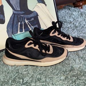 Zara Beige And Black Women's Sneakers Sport And Comfort
